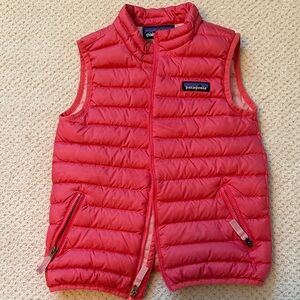 Patagonia Coral Puffer Quilted Vest Girl 5T